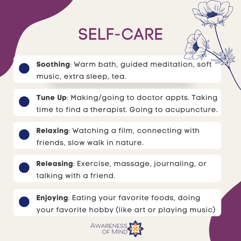 Permission to Practice Self-Care — Awareness of Mind